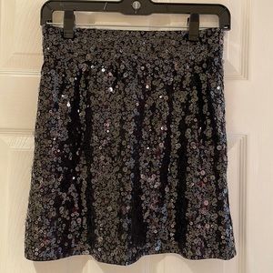 Garnet hill sequin skirt
